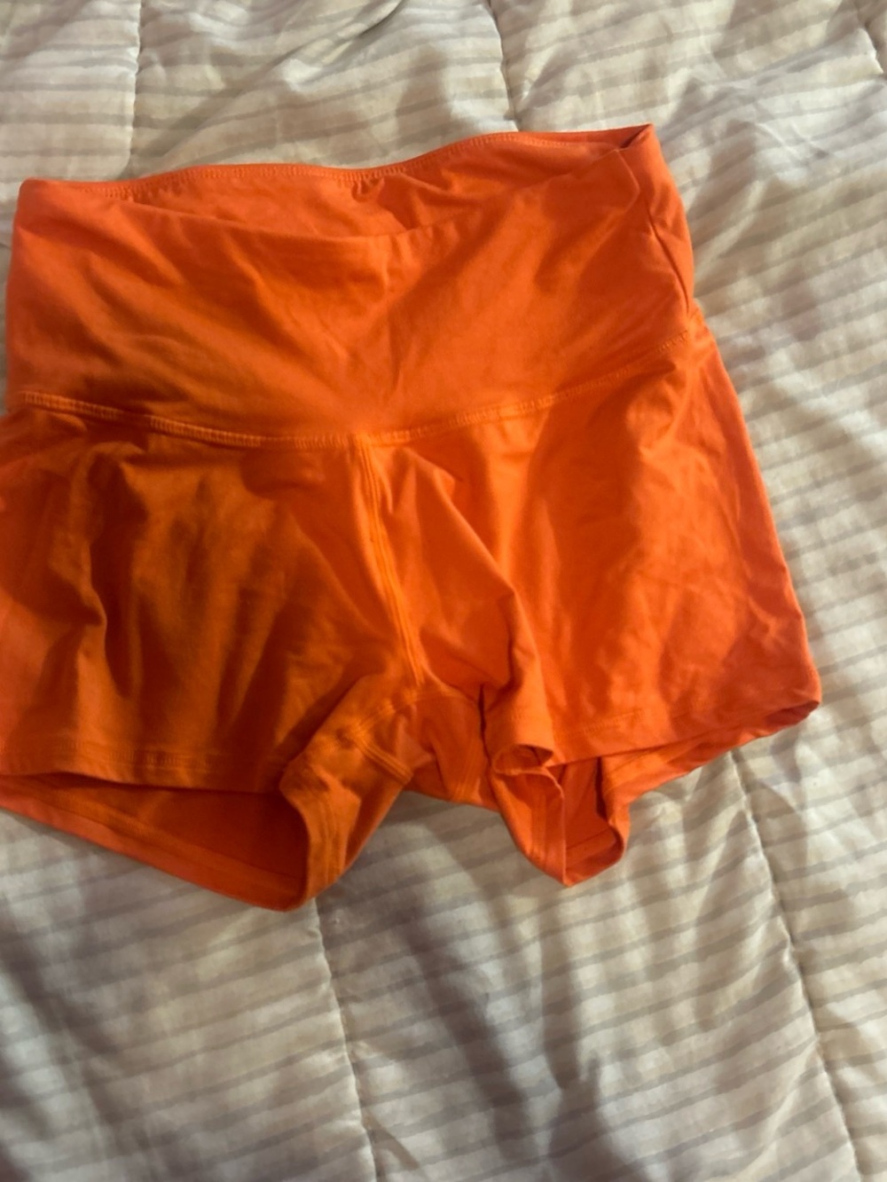 SHEIN Orange Athletic Workout Shorts